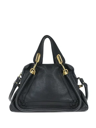 Pre-owned Chloé 2010s 2way Leather Tote Bag In Black