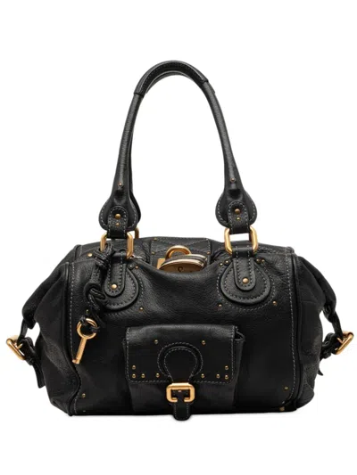 Pre-owned Chloé 2011 Leather Paddington Shoulder Bag In Black
