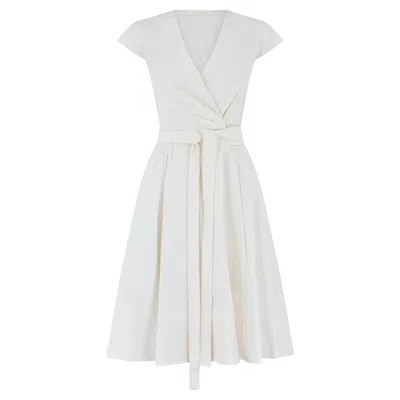 Pre-owned Chloé 2011 Runway Documented  White Cotton Wrap-dress