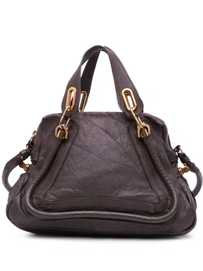 Pre-owned Chloé 2012 Small Pebbled Leather Paraty Satchel
