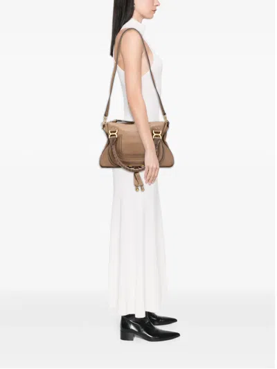 Pre-owned Chloé 2013 Medium Leather Marcie Satchel In Brown