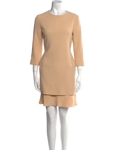 Pre-owned Chloé 2014 Mini Dress In Neutral