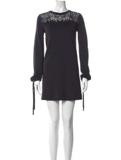 Pre-owned Chloé 2016 Mini Dress In Black
