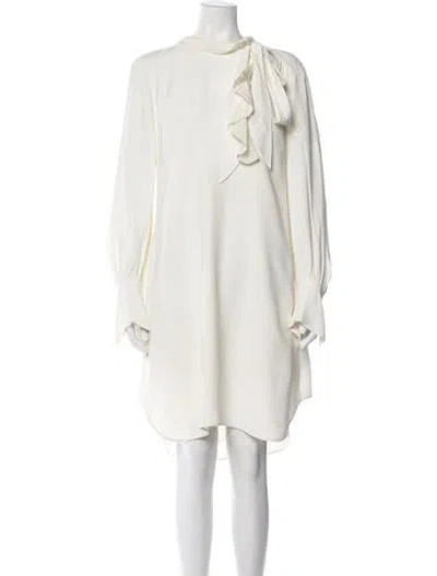 Pre-owned Chloé 2016 Mini Dress In White