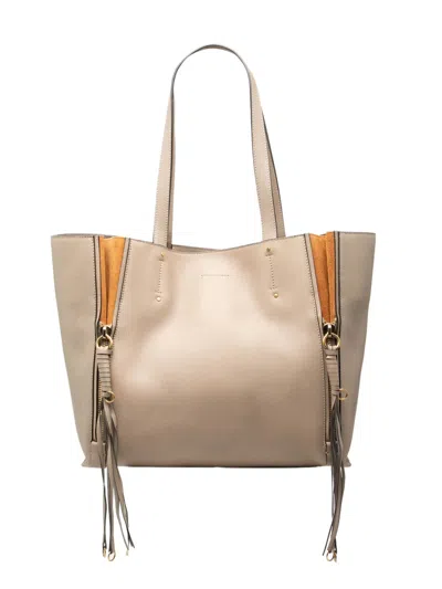 Pre-owned Chloé 2017 Large Leather Milo Shopping Tote Bag In Brown