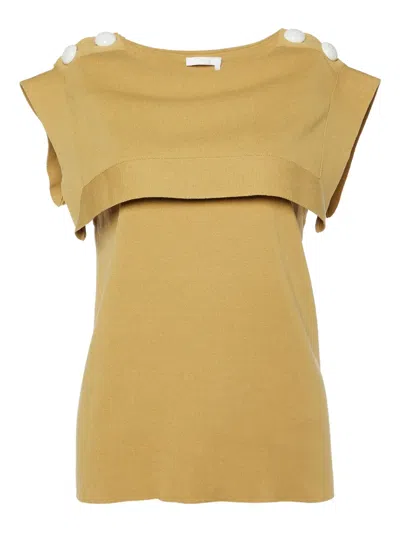 Pre-owned Chloé 2017 Layered Buttons Top