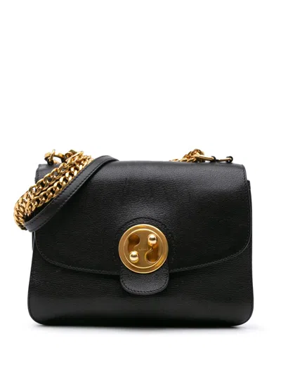 Pre-owned Chloé 2017 Medium Leather Mily Crossbody Bag In Black