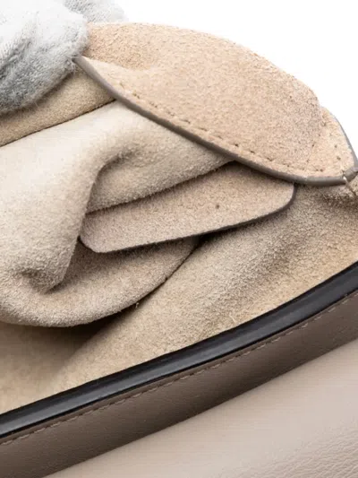 Pre-owned Chloé 2017 Small Suede And Calfskin Faye Crossbody Bag In Brown