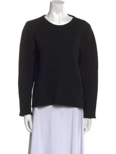 Pre-owned Chloé 2017 Virgin Wool Sweatshirt In Black