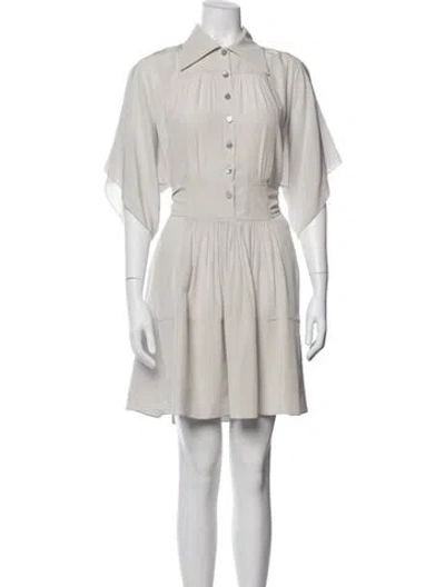 Pre-owned Chloé 2018 Mini Dress In Grey