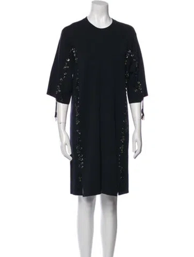 Pre-owned Chloé 2018 Mini Dress W/ Tags In Blue
