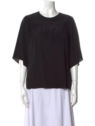 Pre-owned Chloé 2018 Silk Blouse In Black