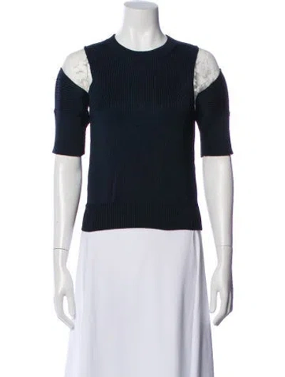 Pre-owned Chloé 2019 Crew Neck Sweater In Blue