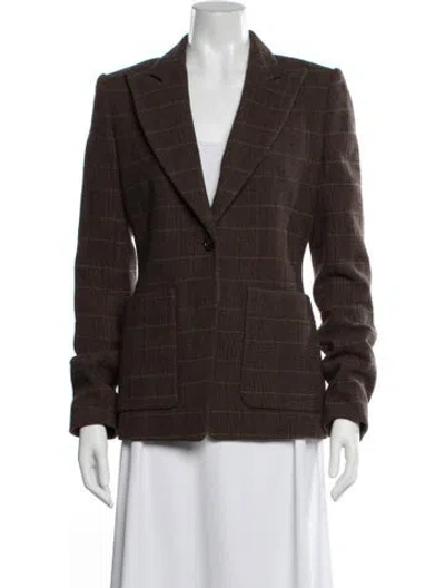 Pre-owned Chloé 2019 Virgin Wool Blazer In Brown