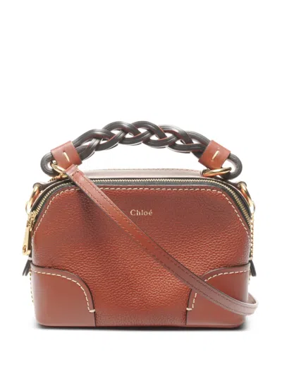 Pre-owned Chloé 2020-2025 Braided-handle Cross Body Bag In Brown
