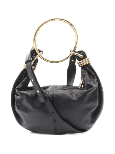 Pre-owned Chloé 2020s Bracelet Leather Handbag In Black