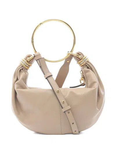 Pre-owned Chloé 2020s Small Bracelet Leather Handbag In Neutral