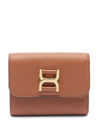 Pre-owned Chloé 2020s Small Marcie Wallet In Brown