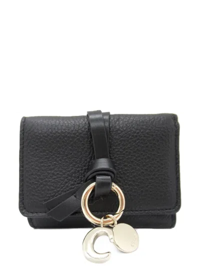 Pre-owned Chloé 2020s W-hook Wallet In Black