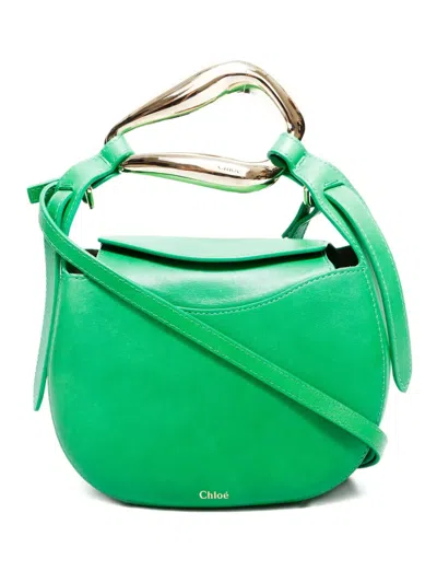 Pre-owned Chloé 2021-2025s Kiss 2way Shoulder Bag In Green