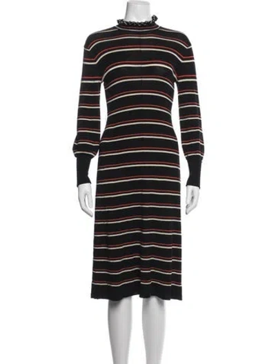 Pre-owned Chloé 2021 Midi Length Dress In Black