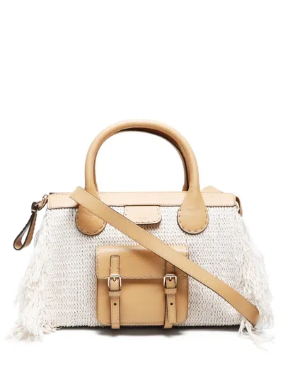 Pre-owned Chloé 2022 Edith Day Two-way Tote Bag In 中性色