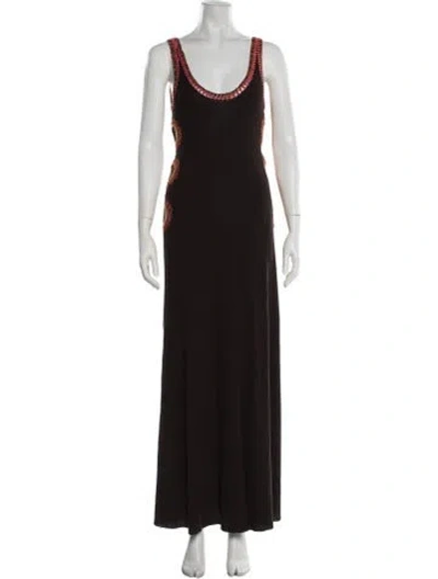 Pre-owned Chloé 2022 Long Dress In Brown