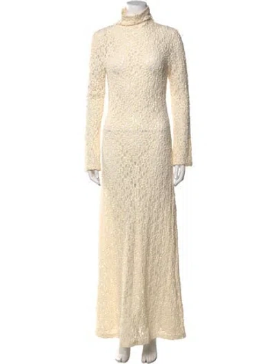 Pre-owned Chloé 2023 Long Dress In Neutral