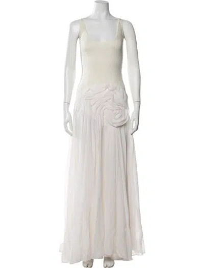 Pre-owned Chloé 2024 Long Dress In Neutral