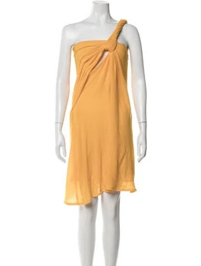 Pre-owned Chloé 2024 Mini Dress In Yellow