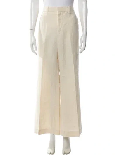 Pre-owned Chloé 2024 Wide Leg Pants In Neutral