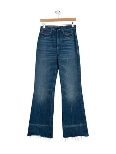 Pre-owned Chloé 2025 Wide Leg Jeans In Blue
