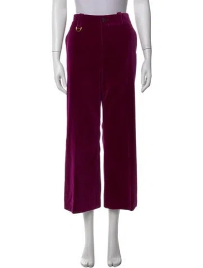Pre-owned Chloé 2025 Wide Leg Pants In Purple