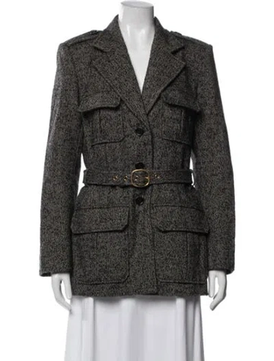 Pre-owned Chloé 2026 Virgin Wool Coat In Green