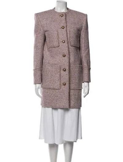 Pre-owned Chloé 2026 Virgin Wool Coat In Purple