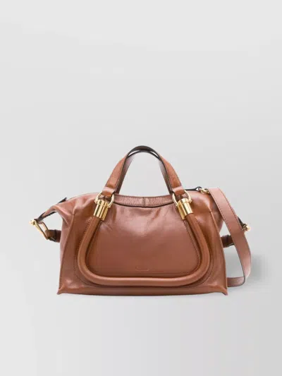 Chloé 24 Leather Handbag Adjustable Strap