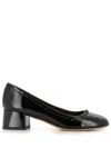 Chloé Marcie Embellished Patent-leather Pumps In Black