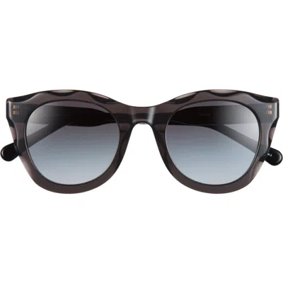 Chloé 50mm Round Sunglasses In Black