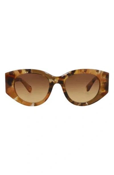 Chloé 51mm Oval Sunglasses In Orange