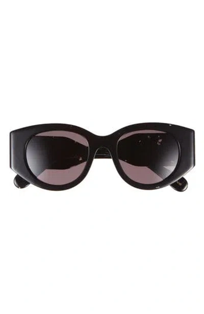 Chloé 51mm Round Sunglasses In Black