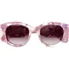 Chloé Round Acetate Sunglasses In Blush
