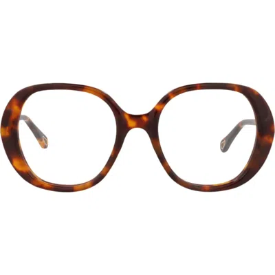 Chloé 51mm Square Optical Glasses In Brown