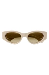 Chloé Ch0259s Cat Eye Acetate Sunglasses In Ivory