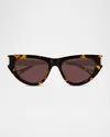 Chloé Eyewear Cat-eye Frame Sunglasses In Brown
