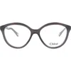 Chloé Cat Eye-frame Bio Acetate Optical Frames In Grey Grey Transparent