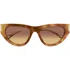 Chloé 54mm Cat Eye Sunglasses In Brown