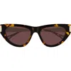 Chloé Eyewear Cat-eye Frame Sunglasses In Brown