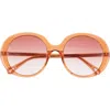 Chloé 54mm Core Oversize Sunglasses In Yellow