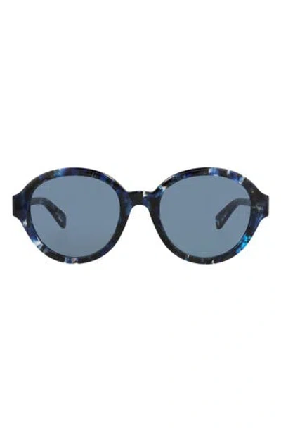 Chloé 54mm Oval Sunglasses In Blue