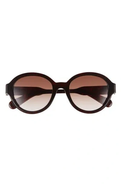 Chloé 54mm Round Sunglasses In Brown